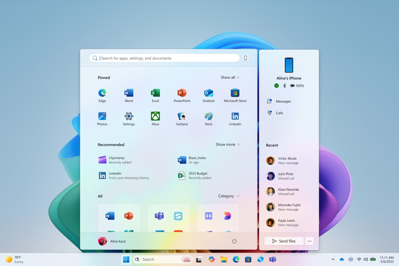 Windows 11 开始菜单全新升级